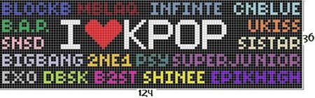 Схемы фенечек BTS