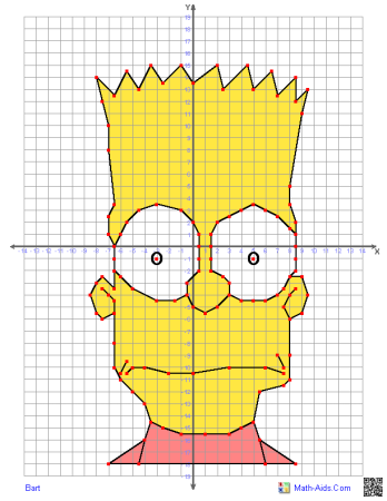 Пиксель арт барт симпсон