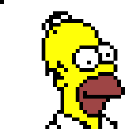 Мардж симпсон по клеточкам