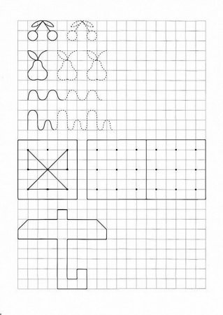 Рисование по клеточкам для детей