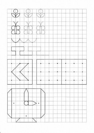 Рисование по клеточкам для дошкольников