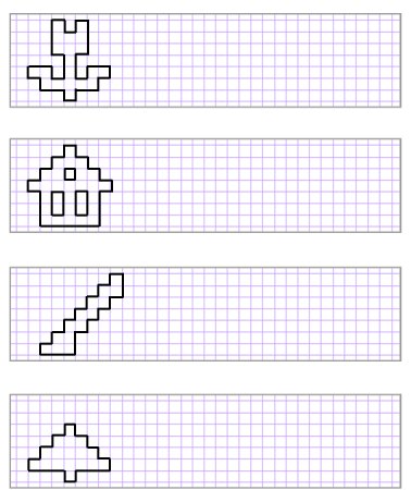 Узоры в клеточку для дошкольников