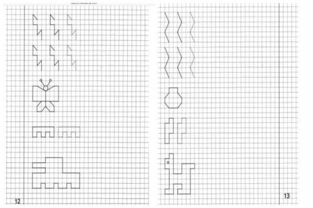 Рисунки по клеточкам