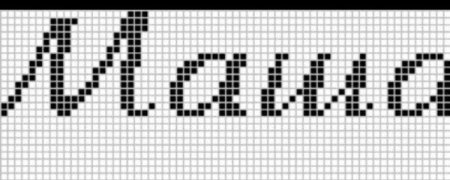 Имена по клеткам