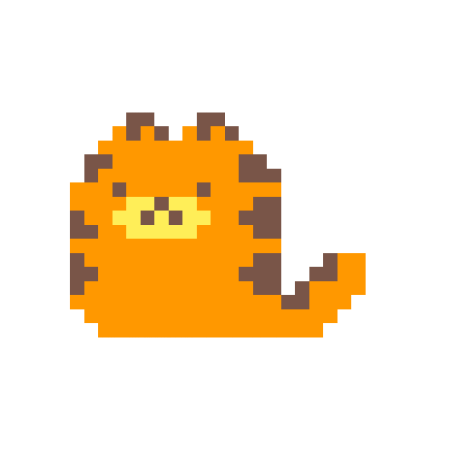 Картинки по клеточкам рыжий кот