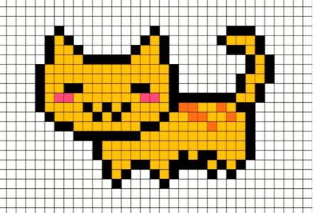 Кошка пиксель