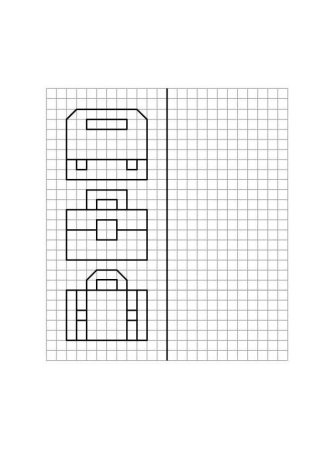 Повтори узор по клеткам