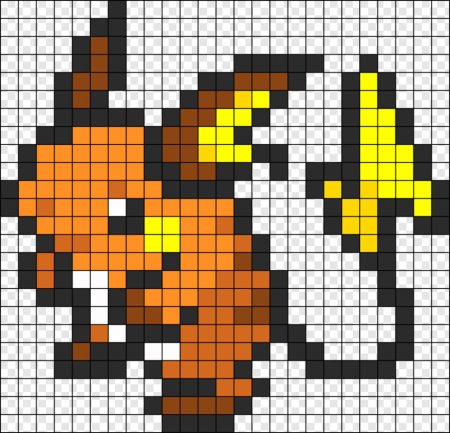 Райчу по клеточкам