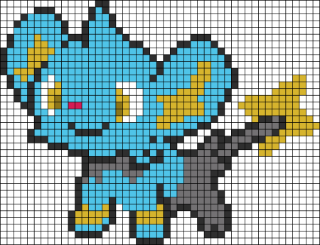 Покемоны в клеточку в тетради