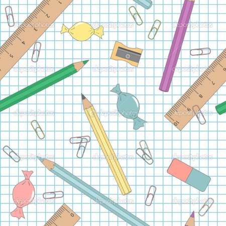 Школьный фон в клеточку