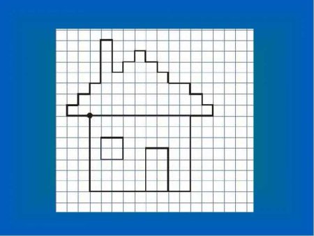 Графический диктант домик