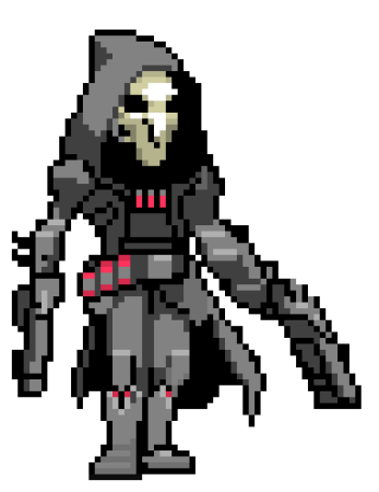 Overwatch Reaper Pixel Art