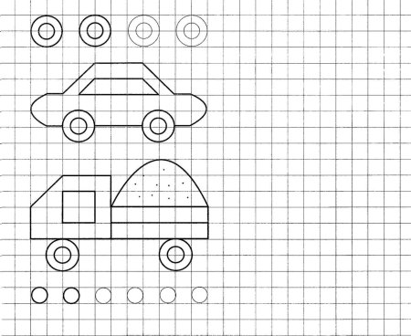 Машины по клеточкам ВАЗ 2107