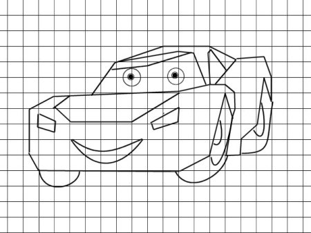 Рисунки в клеточку машины