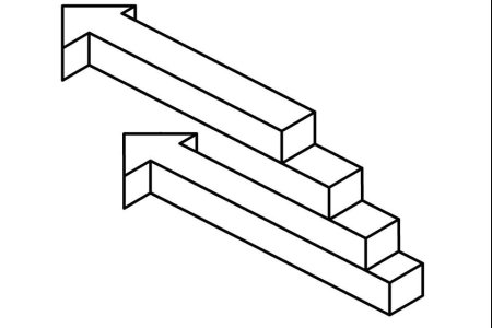 Нарисовать головоломки лестницу