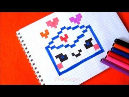 Конверт по клеточкам