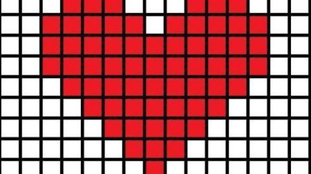 Вышивание крестиком сердечко