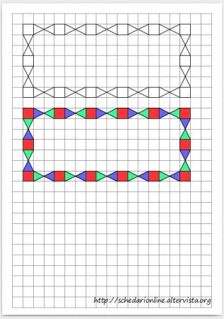 Рамка в тетради по клеточкам