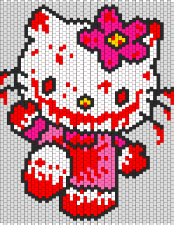 Вышивка крестом Хелло Китти