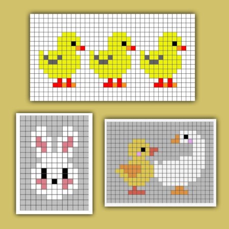 Цыпленок по клеточкам