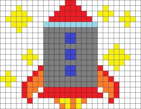 Термомозаика схемы ракета