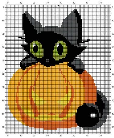 Схемки Хэллоуин для вышивания крестиком