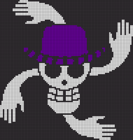 Ван Пис схема вышивки