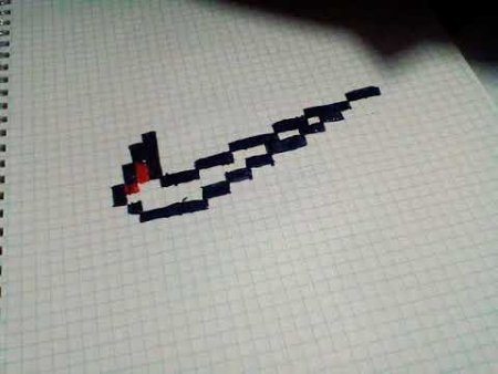 Рисование по клеточкам найк