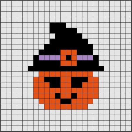 Тыква по клеточкам