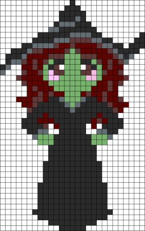 Рисование по клеточкам Хэллоуин