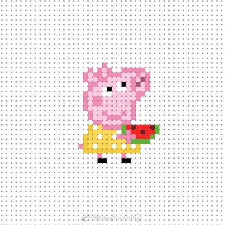 Аквамозаика схема Свинка Пеппа