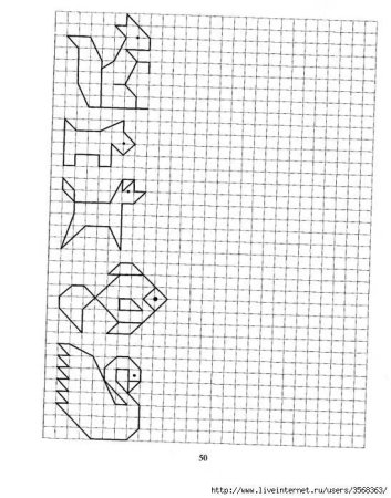 Рисунок по клеточкам для детей