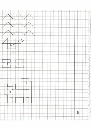 Математический диктант для дошкольников по клеточкам 5-6 лет кораблик