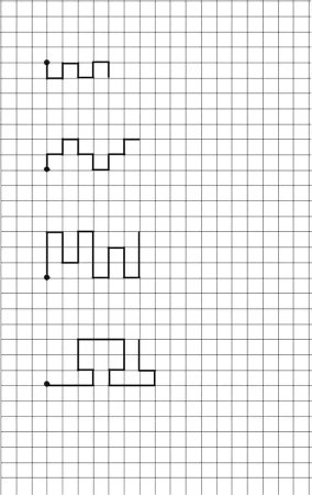Образцы графических диктантов для дошкольников