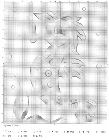 Морской конек Изабель Вотье схема