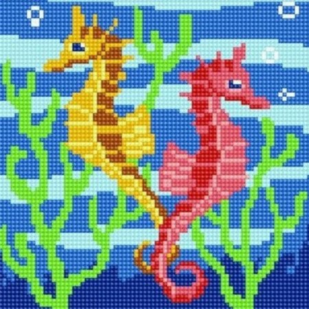 Вышивка крестиком морской конек