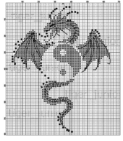 Вышивка крестиком Дельфинчик