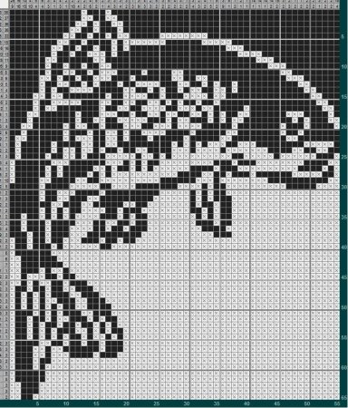 Акула вышивка крестом