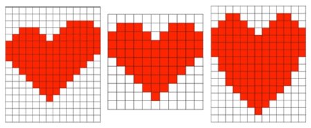 Легкая вышивка крестиком сердечко