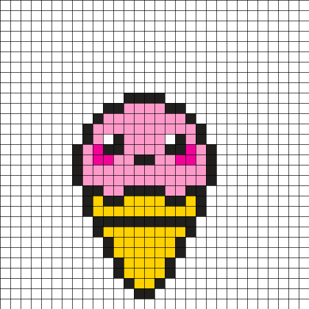 Мороженое по клеткам, маленькая.