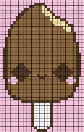 Рисунок мороженого по клеточкам