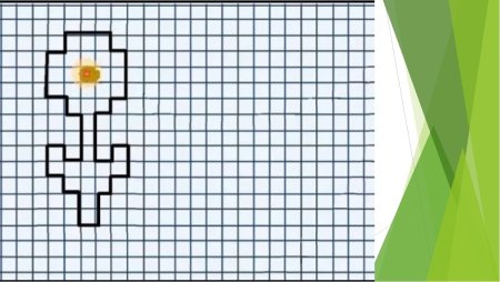 Графический диктант цветочек