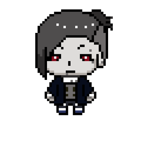 Токийский гуль пиксель арт 32 на 32