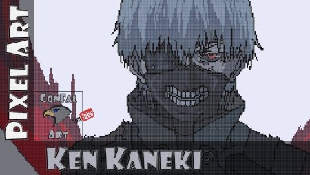 Канеки Кен в пикселях