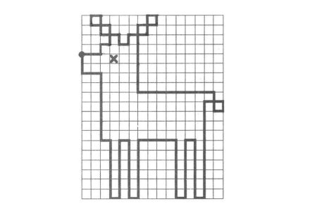 Графический диктант Олененок Олененок Холодова