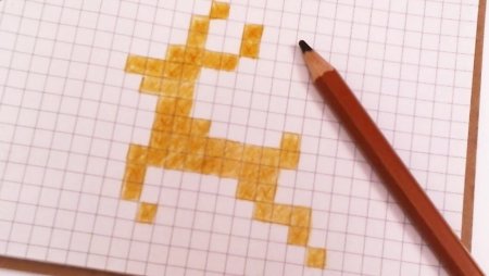 Рисование по клеточкам простым карандашом