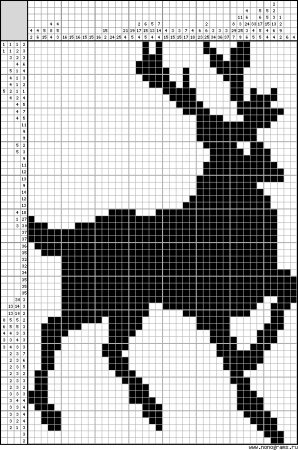 Японский кроссворд благородный олень