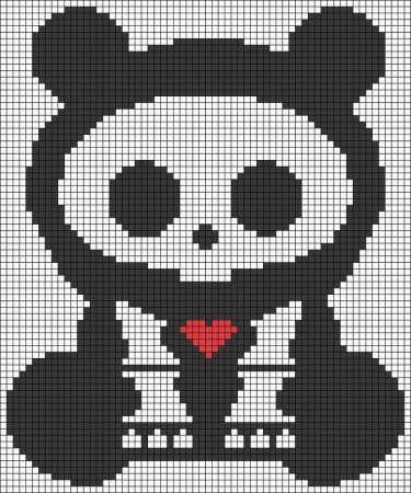 Рисунки в клетку черно белые