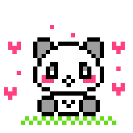 Жаккардовый узор Панда