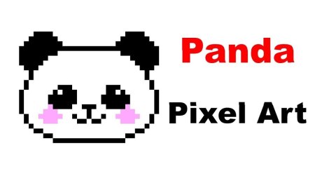 Рисунки по клеточкам пандычка